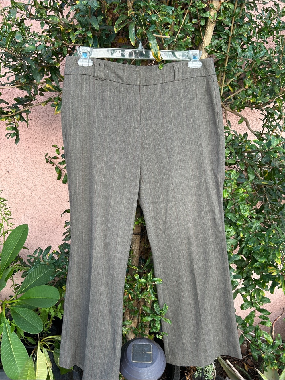 New York & Company Men's Gray Pinstripe Dress Pants